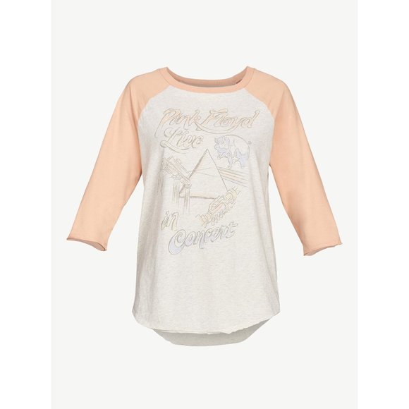 Pink Floyd Live in Concert Logo rock Raglan Official T-Shirt 3XL NWT - Picture 2 of 4